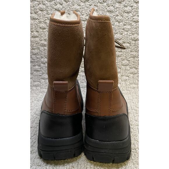 Cloud Nine Chestnut Brown Sheepskin Tundra Boots Womens 8 NIB NEW Box Lace UP - Picture 8 of 16